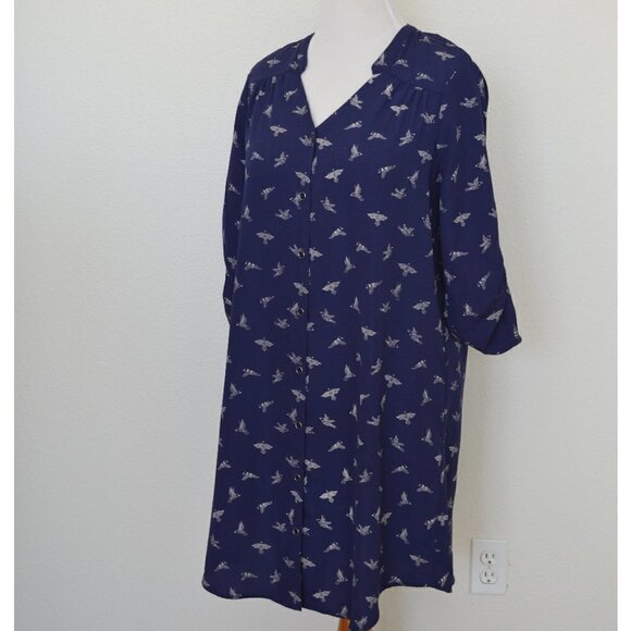 41 Hawthorn CRISTEN Shirt Dress Bird Print - Picture 3 of 8
